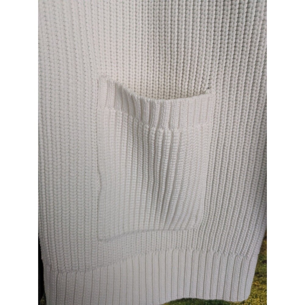 T By Talbots Color Block Sweater Cardigan Green P… - image 7